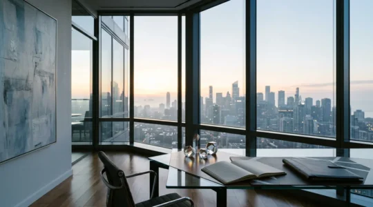 Strategic liquidity planning visualization with financial dashboard and cash flow trends