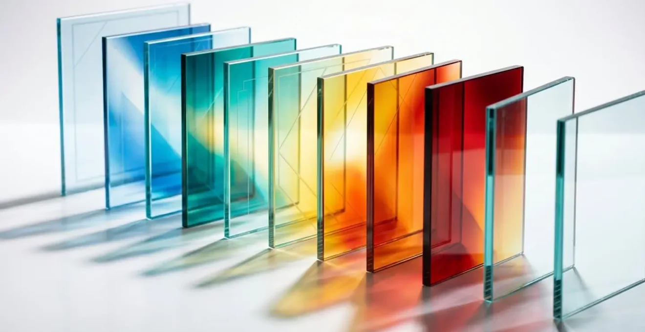Abstract visualization of executive hiring costs through layered glass elements
