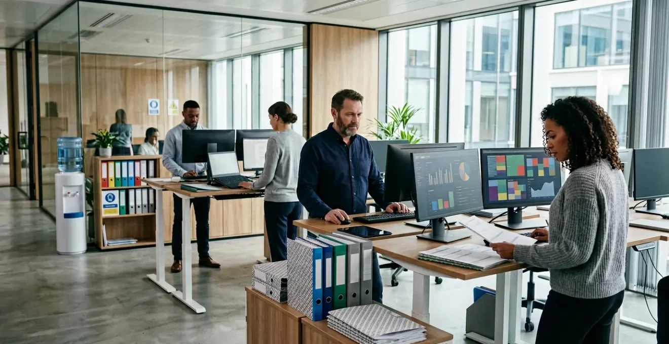 Professional UK payroll team ensuring regulatory compliance through systematic checks and documentation